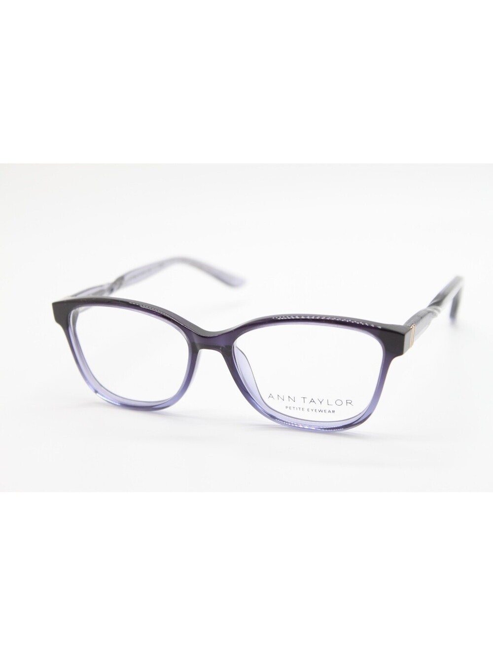 NEW ANN TAYLOR PETITE ATP826 C01 BLACK PURPLE AUTHENTIC EYEGLASSES 50-14
